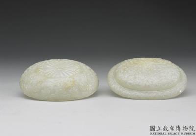 图片[3]-Jade oval box, Mughal Empire-China Archive